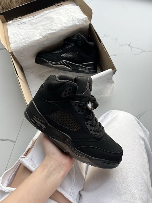 !БЕЗ Передплат! Jordan 5 Black Dark Brown Gum | кросівки джордан 5 чорні