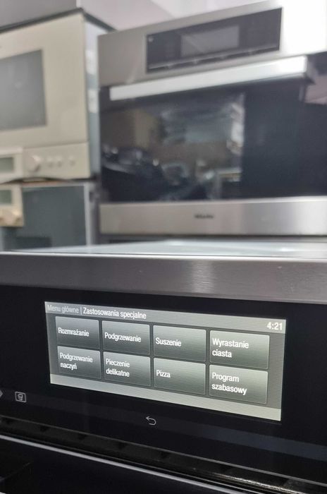 Piekarnik do zabudowy z funkcją mikrofali Miele H 6800 BM, LCD