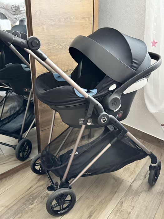 Carrinho de bebe. cybex melio com ovonho e adaptadores