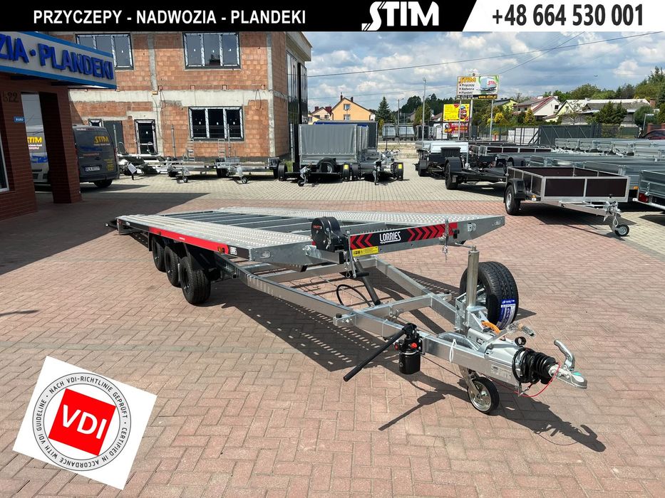 Lorries Laweta PL35-6021/3  Nowa przyczepa - 3 osie, solidna konstrukcja, uchylana hydraulicznie