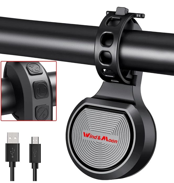Wind&Moon Elektryczny dzwonek rowerowy Alarm Horn