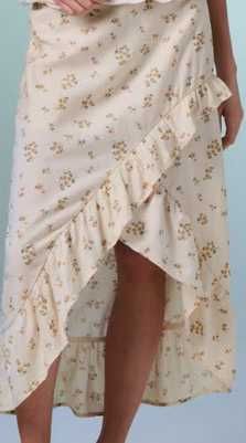 spodnica midi w kwiaty m