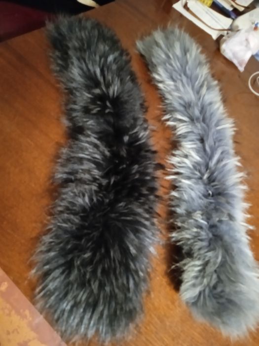 Воротник натуральный мех б.у