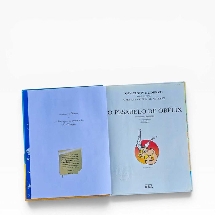 Astérix — O Pesadelo de Obélix | 1.ª Edição ASA 2004 | Capa Dura | Edição Comemorativa 45 Anos