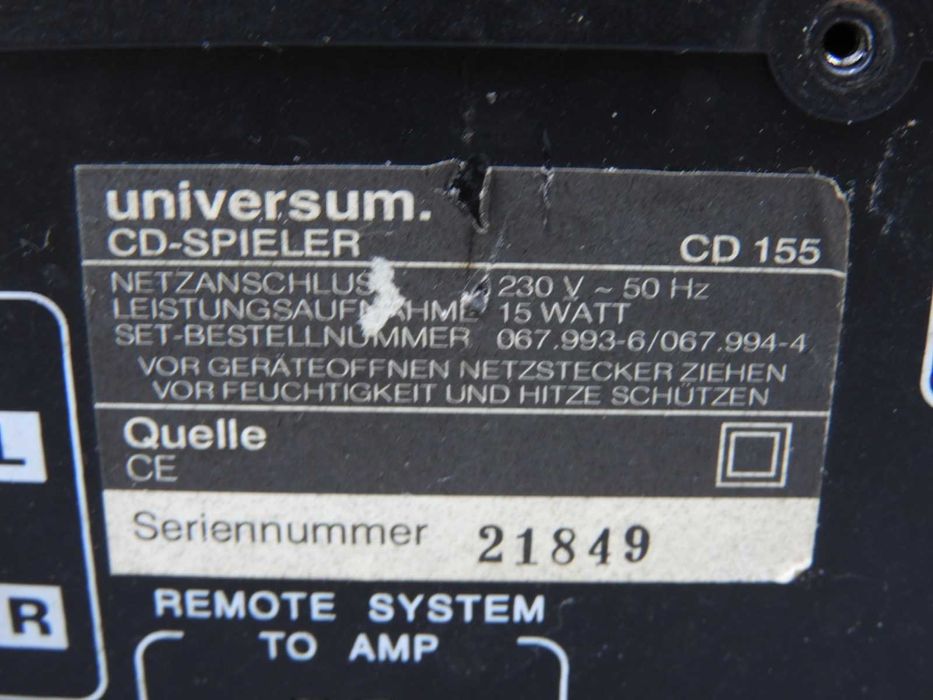 Odtwarzacz cd Universum CD 155