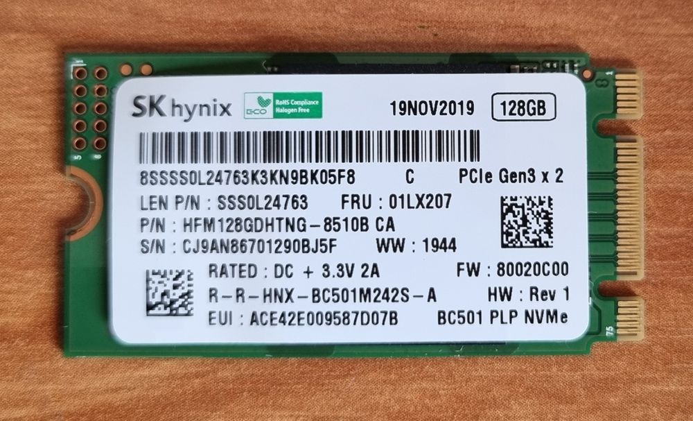 Dysk SK hynix M.2 NVME 128GB
