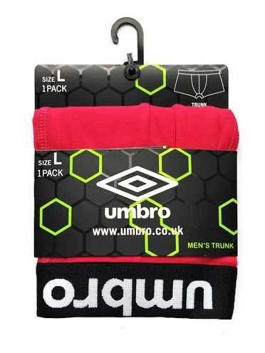 Bokserki męskie UMBRO bawełna bordowe Roz.L