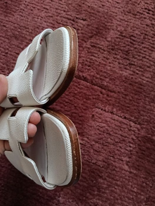 Шльопанці HERMES шкіряні