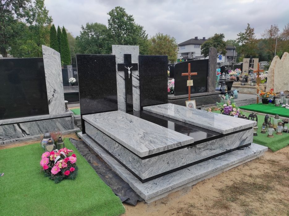 Nagrobki Pomniki granitowe na zamówienie  montaż