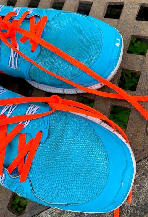 Nike стильні жіночі кросовки яскраво-бірюзового з помаранчевим кольору