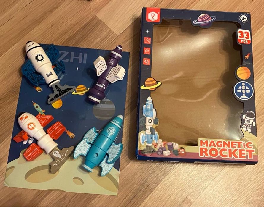 Конструктор магнитный Magnetic rocket, 4 ракеты