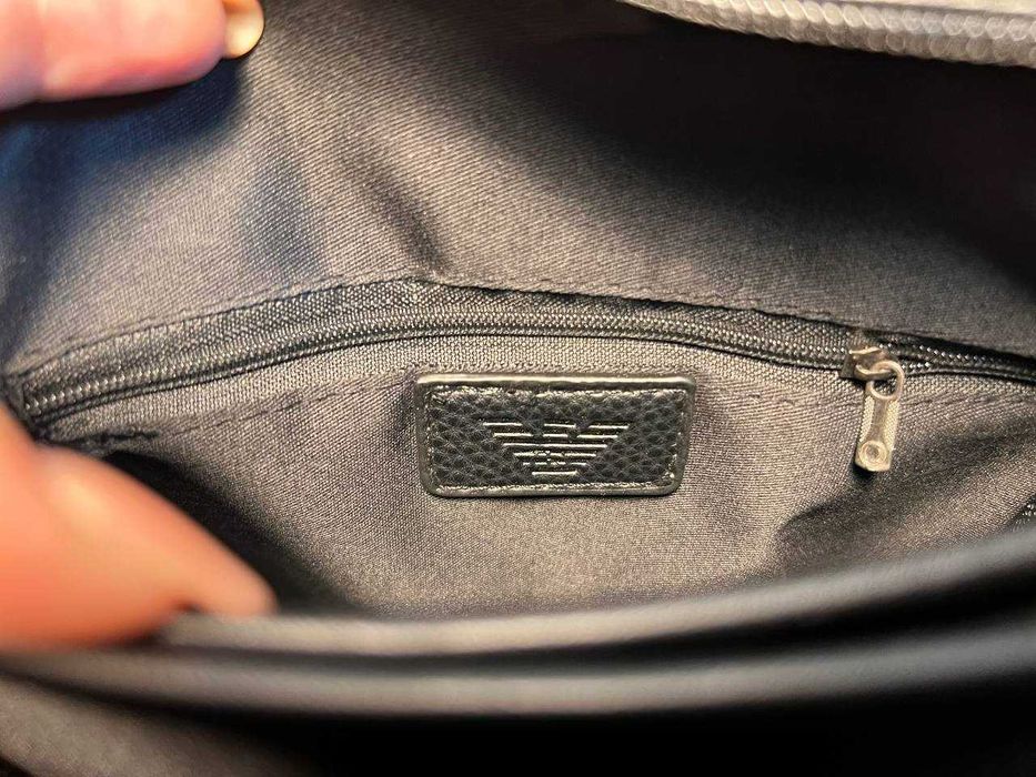 Emporio Armani męska torba torebka Listonoszka, skóra, Włochy 6139