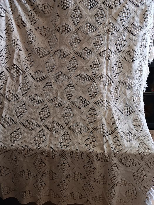 Colchas/toalhas de renda