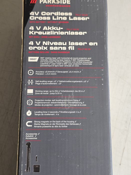 Parkside Laser Nível 4V Akku