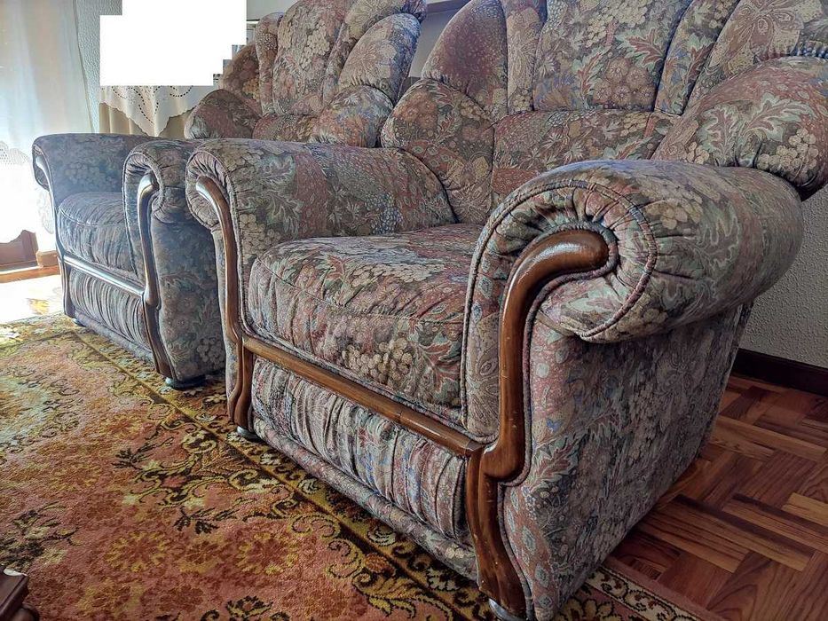 Sofá Cama 3 lugares + 2 Sofás individuais