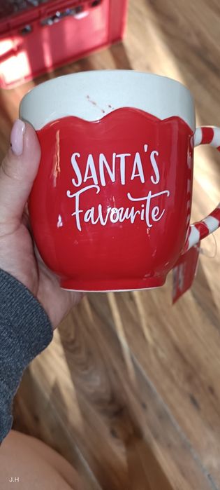 Kubek ceramiczny świąteczny.