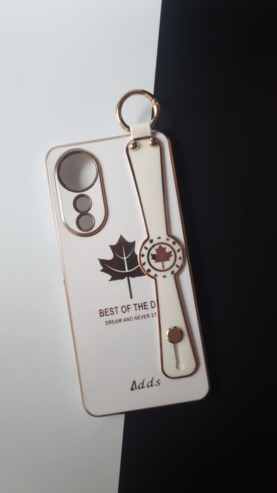 Etui do Oppo A1 5G, Plecki – Wzór Liścia Klonu, Eleganckie case z pask
