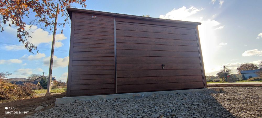 Garaż Blaszany ORZECH - Garaże Blaszane | Wiata | Schowek | - ESSTAL*