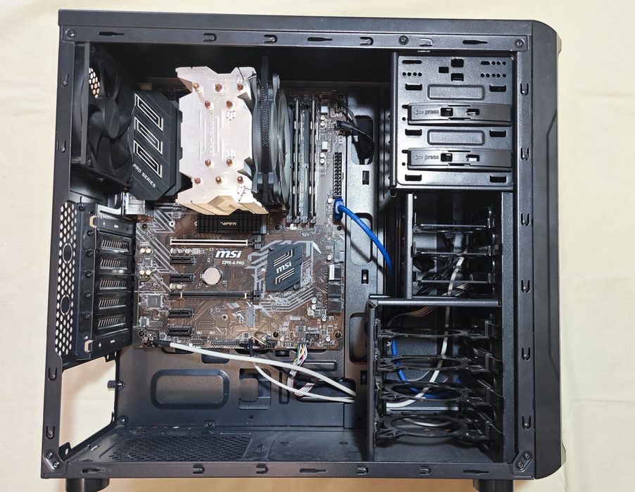ПК на i7 9700k, msi z390-A PRO, ОЗУ 16 gb, без БП