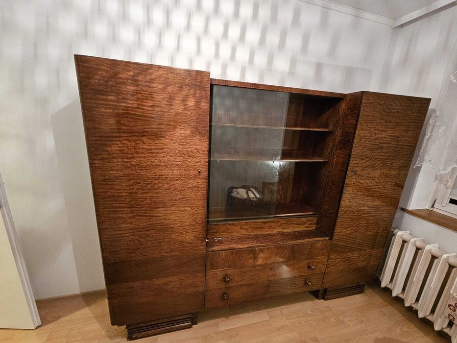 Szafa witryna komoda vintage retro PRL drewniana