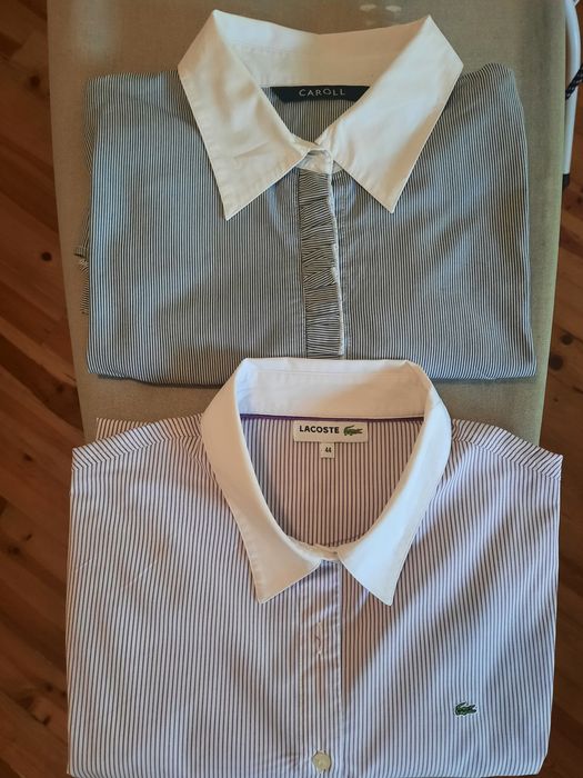 Camisa de risca Lacoste