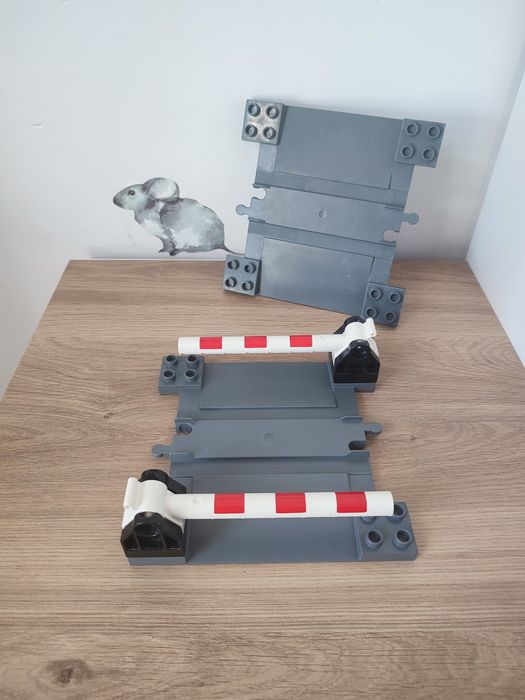 przejazd LEGO DUPLO ze szlabanami - ciemnoszary