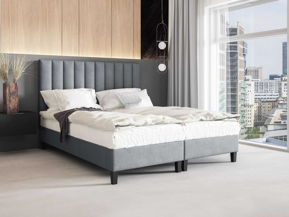 Pojedyncze łóżko hotelowe z wezgłowiem PIANO 70x200 cm