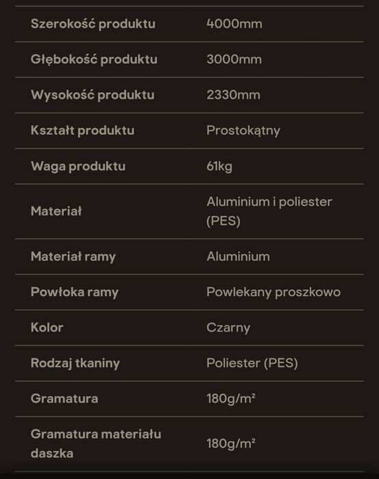 Pawilon Ogrodowy Blooma Moses 4x3m