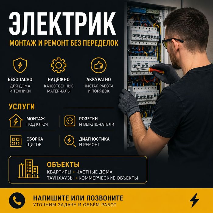 Электрик. Монтаж и ремонт без переделок