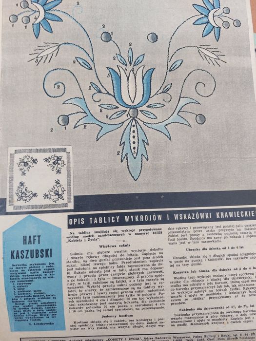 kolekcja PRL Wykroje i wzory 1959 do 1963