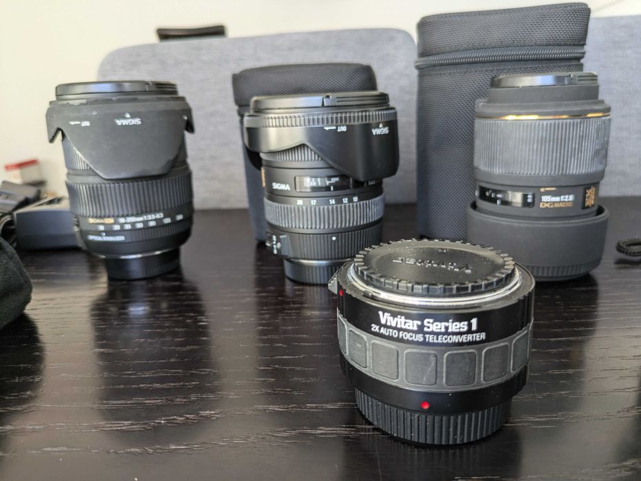 Kit completo de fotografia digital Reflex (ver descrição)