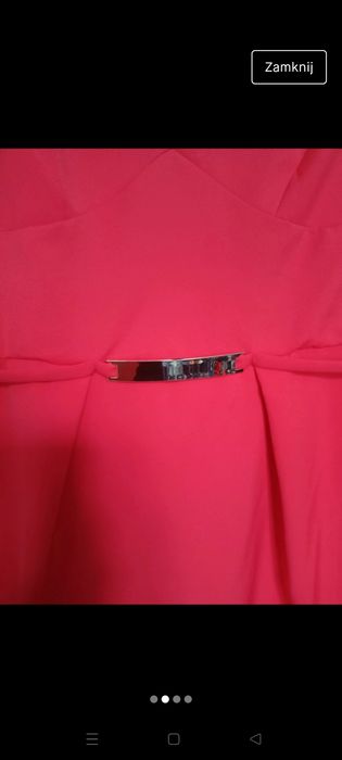 Koralowa sukienka r50