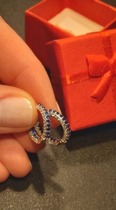 Kolczyki srebrne kolka