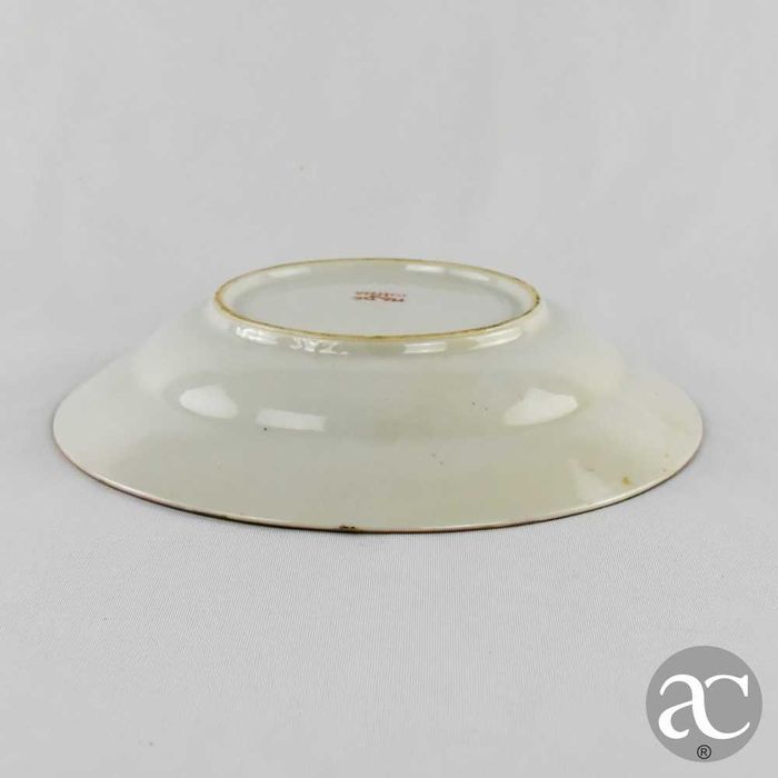 Prato fundo Porcelana China decoração Mandarim, período República N2