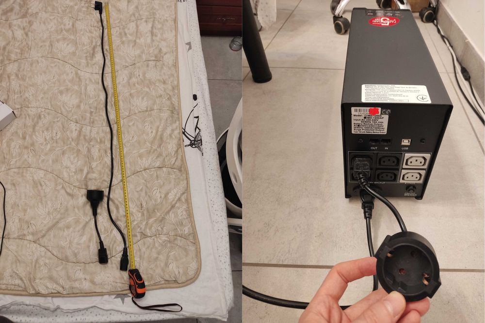 ДБЖ (ИБП, UPS) Powercom IMD-1200AP LCD, 1200 VA, чиста синусоїда + АКБ