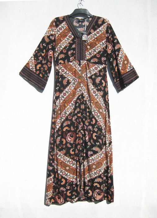 Красивое длинное платье с разрезом в стиле бохо Esmara by Heidi Klum M