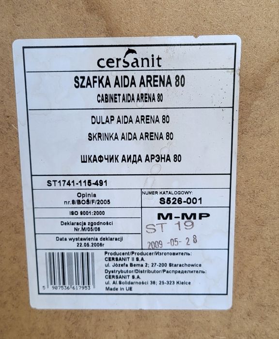 Szafka z umywalką Aida Arena 80