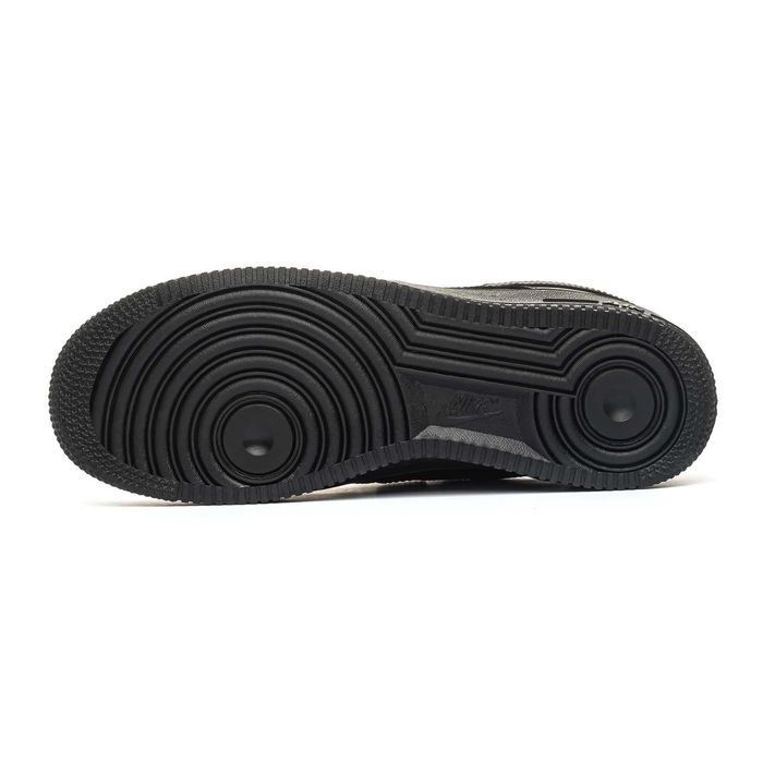 Мужские кроссовки Nike Air Force 1 Black Premium. Размеры 41-45