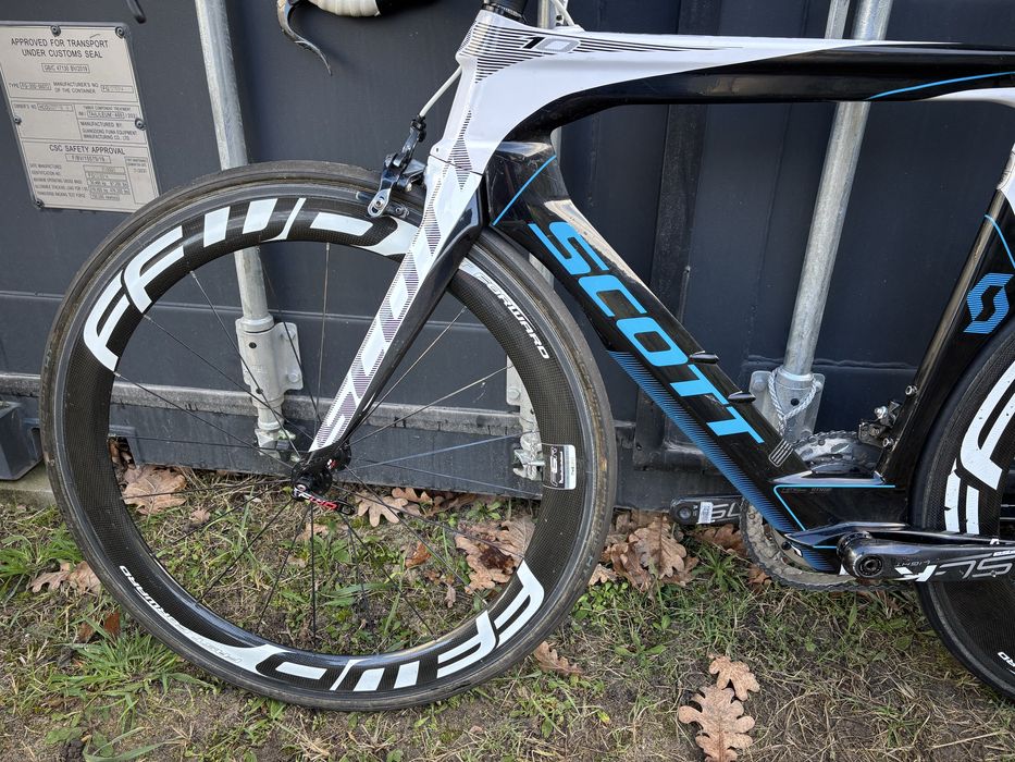 Rower triathlonowy czasowy TT Scott Plasma 2 koła FFWD carbon