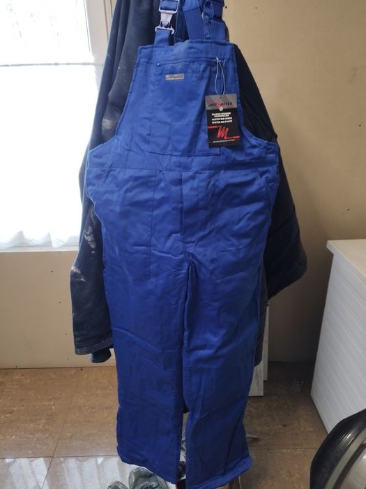 Ciuchy ochronne zimowe. Kurtka i spodnie