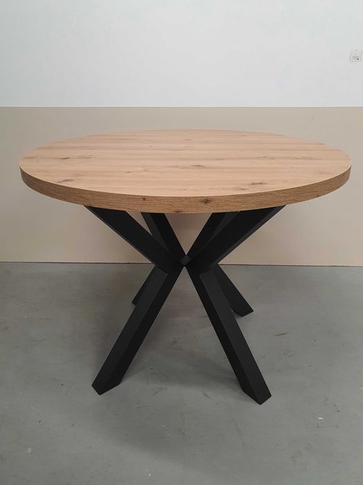 NOWY Stół okrągły 100, 90 cm dostępny od ręki nogi loft pająk