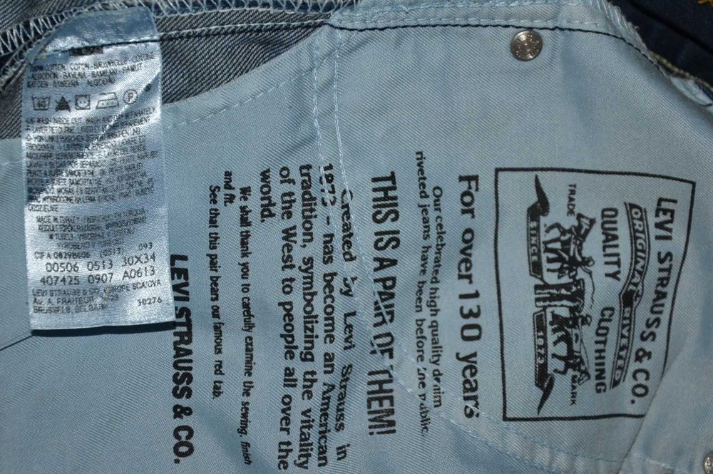 LEVIS 506 Standard Jeans Spodnie Męskie Proste W30 L34 Oryginalne Rare