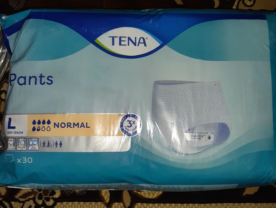 Памперси- трусики для дорослих  ТЕНА  L  (100- 135 см )
