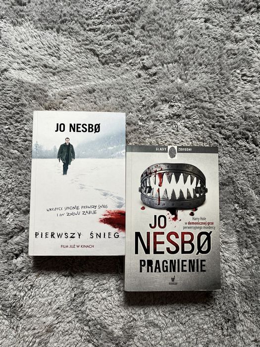 Zestaw 5 książek kryminał thriller Nesbo Hawkins Roberts