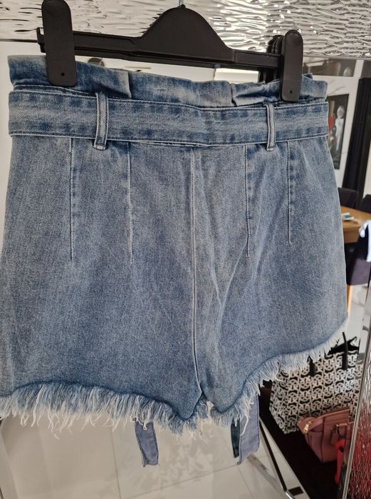 Szorty jeansowe Sister 36 34 wysoki stan wiązane