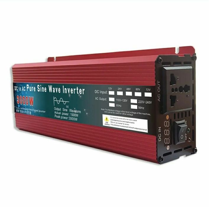 Инвертор чистий синус 12-220в,3000 ватт