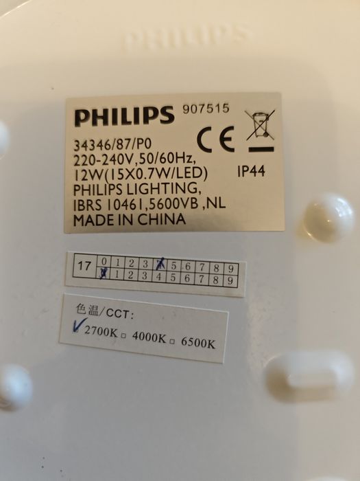 LED Candeeiro Philips 12W 220V IP44