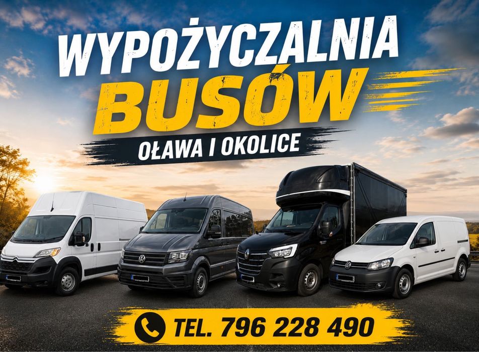 Wypożyczalnia busów Blaszak/Plandeka/9 osobowe