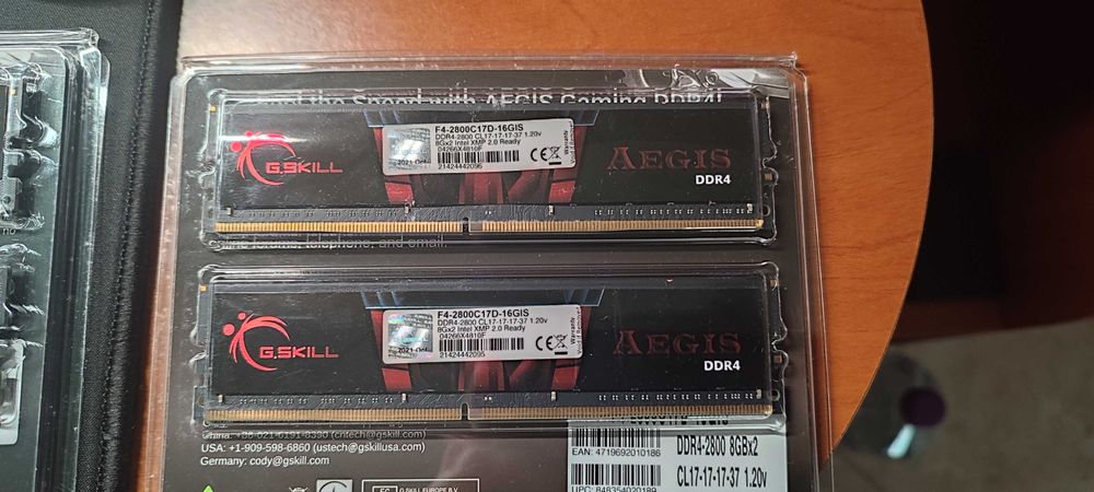 Memória RAM DDR4 32GB (4×8GB) G.SKILL AEGIS 2800MHz