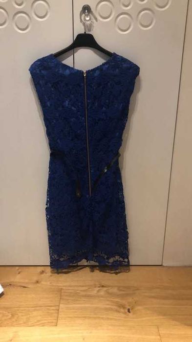 Sukienka Mango azur koronka r. L
